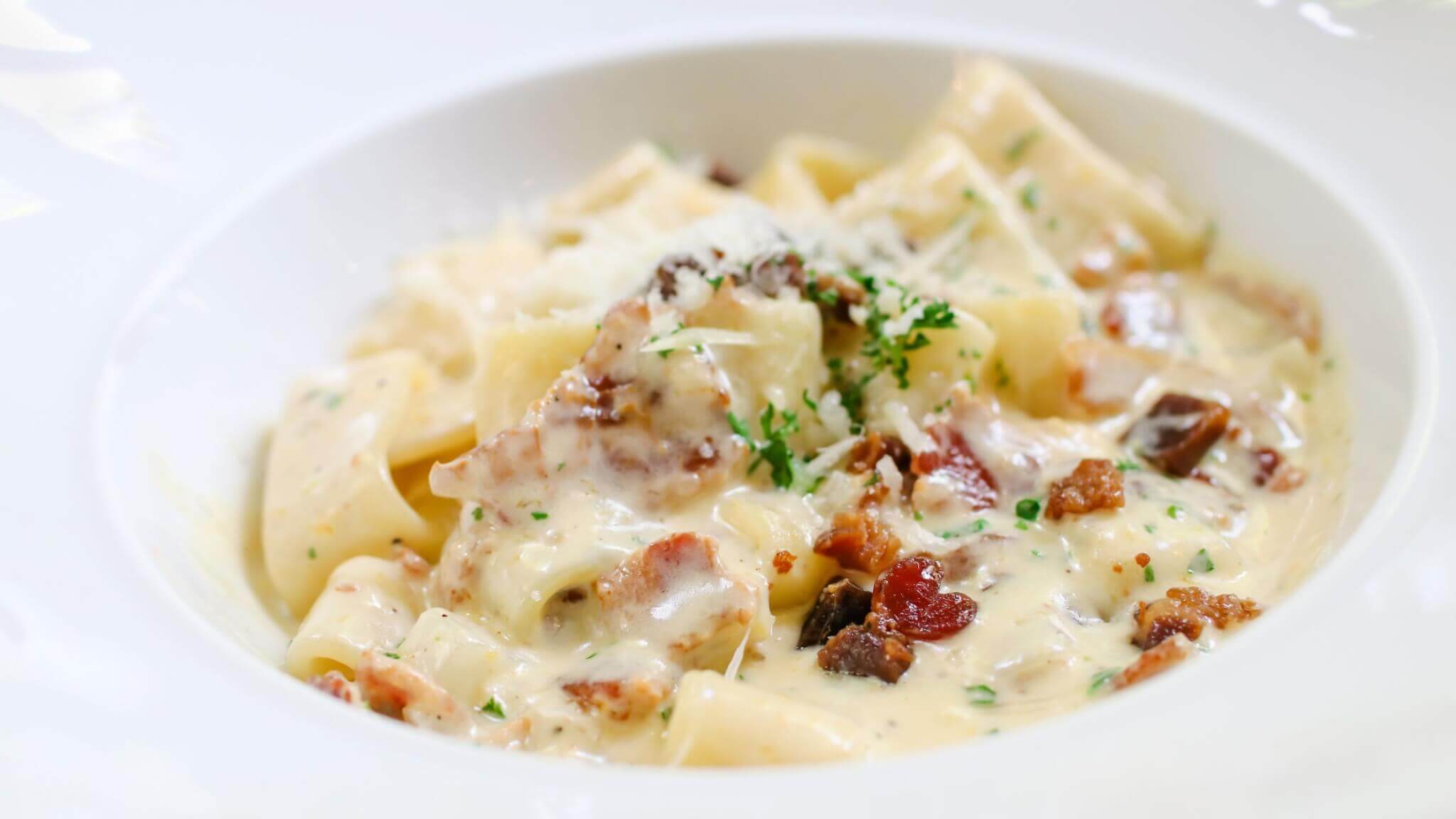 Beef Jerky Pasta Carbonara D.Jay's Gourmet